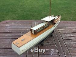 Model boat. Bassett Lowke motor yacht pre war