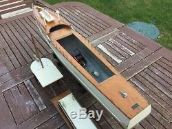 Model boat. Bassett Lowke motor yacht pre war c1930