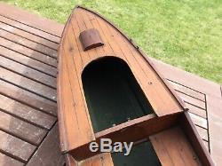 Model boat. Bassett lowke Aquila wooden hull