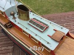 Model boat. Bassett lowke John Langford design. Electric power 1950s