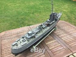 Model boat. HMS Bramble 5ft long diesel powered