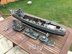 Model boat. HMS Bramble 5ft long diesel powered