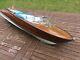 Model Boat. Plank On Frame Built Riva Speedboat