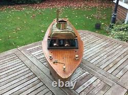Model boat live steam 40 inch wood construction