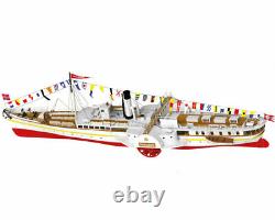 Modell-Tec Skibladner Paddle Steamer 160 Model Boat Kit RC Ready Design