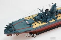 Musashi Japanese Battleship Model 40? Ship Model, New, Wood / Metal 1250