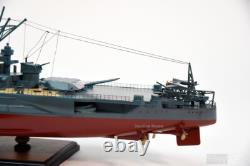 Musashi Japanese Battleship Model 40? Ship Model, New, Wood / Metal 1250
