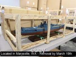 Musashi Japanese Battleship Model 40? Ship Model, New, Wood / Metal 1250