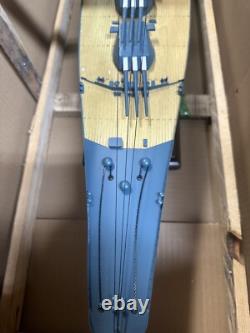 Musashi Japanese Battleship Model 40? Ship Model, New, Wood / Metal 1250