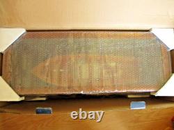 Muskoka Cedar Strip Assembled Wooden Model Speed Boat With Glass Display Case