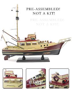 NAUTIMALL Jaws Orca Wooden Ship Model Shark Fishing Boat Pre-Assembled Antiqu