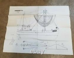 -NEW- Billing Boat Krabbenkutter #457 Wooden Model Kit Denmark COO RARE