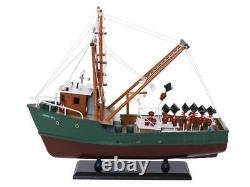 NEW Wooden Model Ship A Perfect Storm Andrea Gail Movie Replica Fishing Boat 16