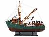 New Wooden Model Ship A Perfect Storm Andrea Gail Movie Replica Fishing Boat 16
