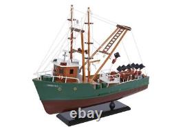 NEW Wooden Model Ship A Perfect Storm Andrea Gail Movie Replica Fishing Boat 16