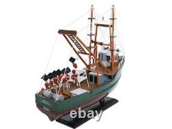 NEW Wooden Model Ship A Perfect Storm Andrea Gail Movie Replica Fishing Boat 16