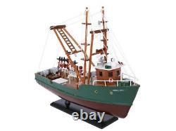 NEW Wooden Model Ship A Perfect Storm Andrea Gail Movie Replica Fishing Boat 16