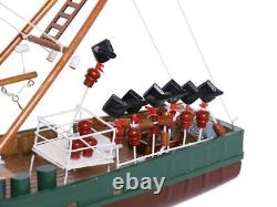 NEW Wooden Model Ship A Perfect Storm Andrea Gail Movie Replica Fishing Boat 16