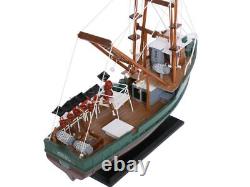 NEW Wooden Model Ship A Perfect Storm Andrea Gail Movie Replica Fishing Boat 16