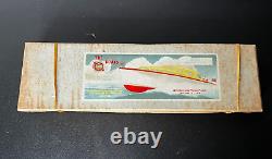 NOS 1950s Japanese Toy Wood Model Boat Kit W Imp Impy 7095 Sailboat just opened