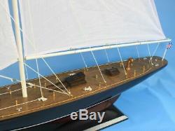 Nautical Beach House Decor Assembled Large Model Sail Boat Ship 60 Tall 43 L