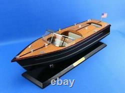 Nautical Home Decor Model Speedboat 20 Chris Craft Triple Cockpit Assembled