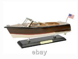 Nautical Office Decor Model Speedboat 14 Chris Craft Runabout Fully Assembled