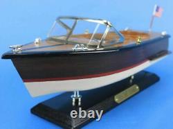 Nautical Office Decor Model Speedboat 14 Chris Craft Runabout Fully Assembled