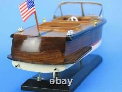 Nautical Office Decor Model Speedboat 14 Chris Craft Runabout Fully Assembled