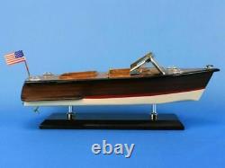 Nautical Office Decor Model Speedboat 14 Chris Craft Runabout Fully Assembled