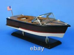 Nautical Office Decor Model Speedboat 14 Chris Craft Runabout Fully Assembled