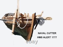 Naval Cutter HMS Alert 1777 148 520mm 20.4 POF Wooden Model Ship Kit