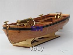 New Full Ribs Armed Cannon Boat Scale 1/36 42FT Wood Ship Model Kit Shicheng