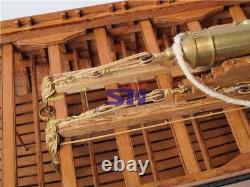 New Full Ribs Armed Cannon Boat Scale 1/36 42FT Wood Ship Model Kit Shicheng