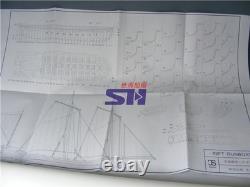 New Full Ribs Armed Cannon Boat Scale 1/36 42FT Wood Ship Model Kit Shicheng
