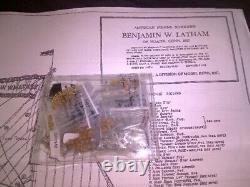 New- Model Shipways- Benjamin W. Latham Wood Boat Model Kit #ms2109 148 Balsa