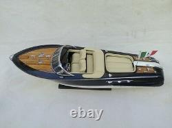 New Riva Aquarama 21 Cream Seat Quality Wood Model Boat L50 Free Shipping