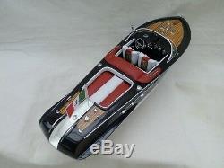 New Riva Aquarama 21 White-Red Quality Wood Model Boat L50 Christmas Gift