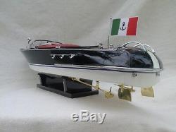 New Riva Aquarama 21 White-Red Quality Wood Model Boat L50 Christmas Gift