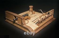 New Scale 126 8 Pound Long gun Deck scene wooden model kits