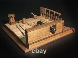 New Scale 126 8 Pound Long gun Deck scene wooden model kits