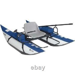 New Single Man Person Boat Fishing Adventure Outdoors Float Water River Raft