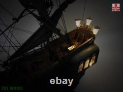 New ZHL The black Pearl Golden version 2023 wood model ship kit 31 inch Gifts