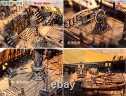 New ZHL The black Pearl Golden version 2023 wood model ship kit 31 inch Gifts