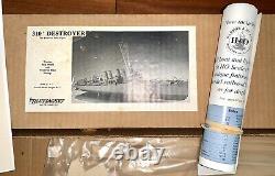 Nib Bluejacket Ship Crafters Four Piper 310' Destroyer Boat Wood Model Kit