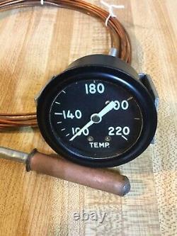 Nos Chris Craft Old Wood Boat Temperature Gauge Hot Rod Trog Scta 15 Foot Lead