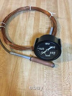 Nos Chris Craft Old Wood Boat Temperature Gauge Hot Rod Trog Scta 15 Foot Lead