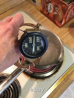 Nos Chris Craft Old Wood Boat Temperature Gauge Hot Rod Trog Scta 15 Foot Lead