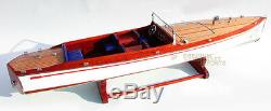 ON SALES Number Boat # 21 Handmade Wooden Classic Boat Model NEW