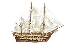 Occre Bounty with Cutaway Hull Section, 145 Scale, Wooden Model Boat Kit 14006